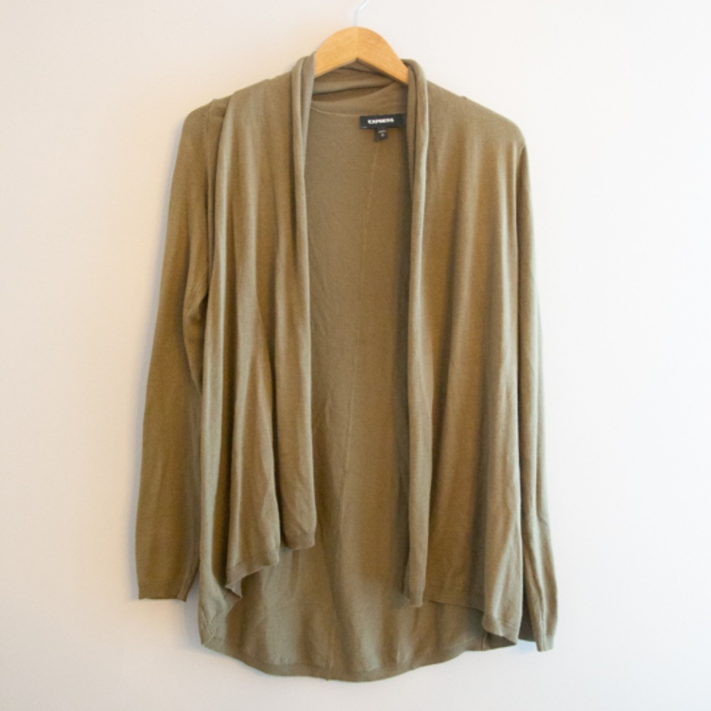 Olive Green Express Cardigan SUPER SOFT - Picture 1 of 3